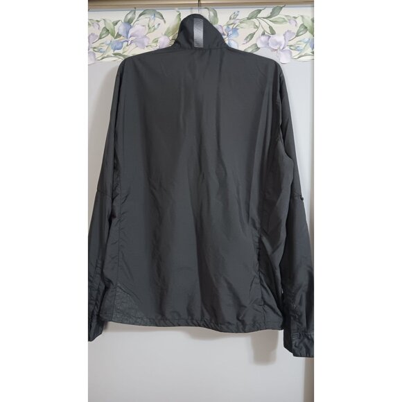 Shimano Large Grey Lightweight Packable Zip Cycling Traveling Windbreaker Jacket - Picture 3 of 6
